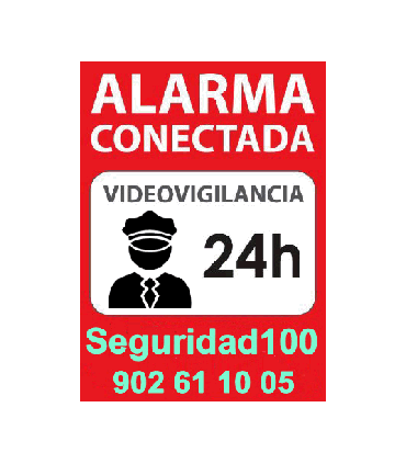 pegatinas alarma seguridad100