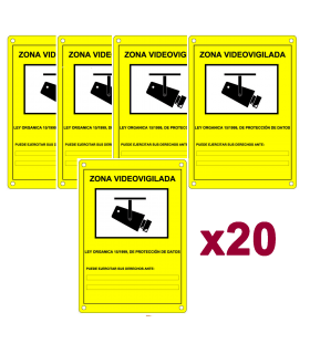 Carteles de CCTV seguridad100