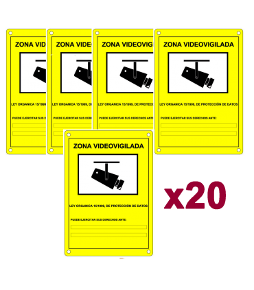 Carteles de CCTV seguridad100